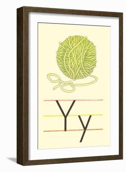 Y Is for Yarn-null-Framed Art Print