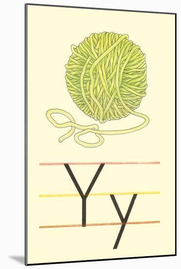 Y Is for Yarn-null-Mounted Art Print
