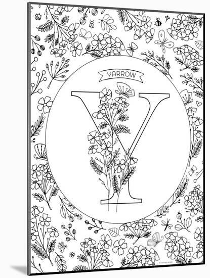 Y is for Yarrow-Heather Rosas-Mounted Art Print