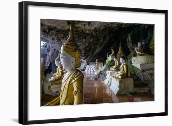 Ya Teak Pyan Cave, Hpa An, Kayin State (Karen State), Myanmar (Burma), Asia-Nathalie Cuvelier-Framed Photographic Print