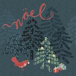 Noel Christmas Trees-Yachal Design-Framed Premier Image Canvas