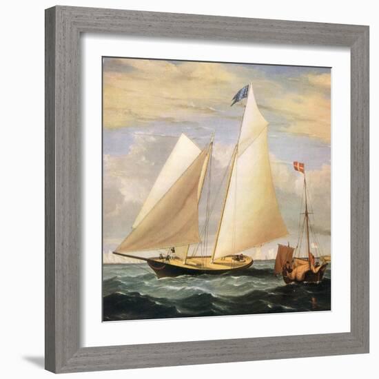 Yacht America, 1851-Fitz Hugh Lane-Framed Giclee Print