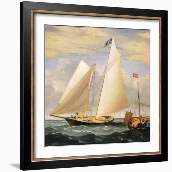 Yacht America, 1851-Fitz Hugh Lane-Framed Giclee Print