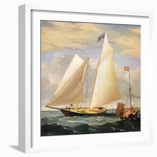 Yacht America, 1851-Fitz Hugh Lane-Framed Giclee Print