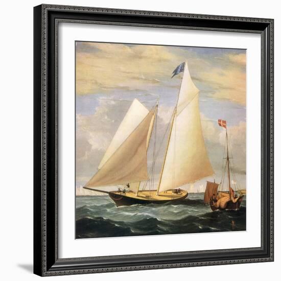 Yacht America, 1851-Fitz Hugh Lane-Framed Giclee Print