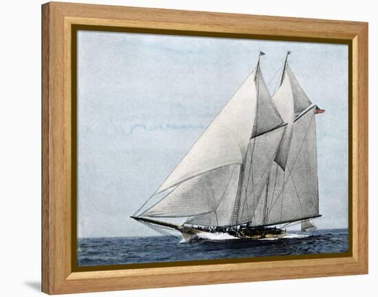 Yacht "America," First Winner of the America's Cup Race, in a Later Rig-null-Framed Premier Image Canvas