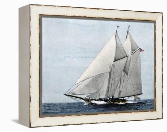 Yacht "America," First Winner of the America's Cup Race, in a Later Rig-null-Framed Premier Image Canvas