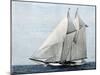 Yacht "America," First Winner of the America's Cup Race, in a Later Rig-null-Mounted Giclee Print