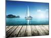 Yacht and Wooden Platform-Iakov Kalinin-Mounted Photographic Print