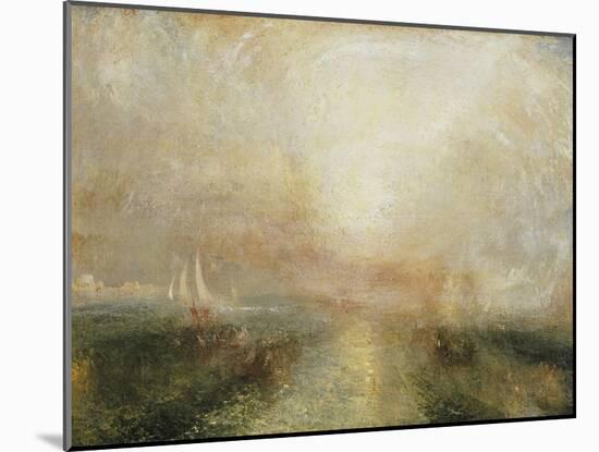 Yacht Approaching the Coast-J. M. W. Turner-Mounted Giclee Print
