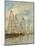 Yacht Basin at Trouville-Deauville, c.1895-6-Eugene Louis Boudin-Mounted Giclee Print