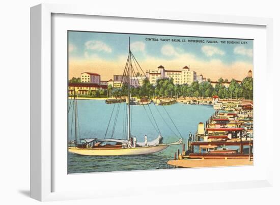 Yacht Basin, St. Petersburg, Florida-null-Framed Art Print