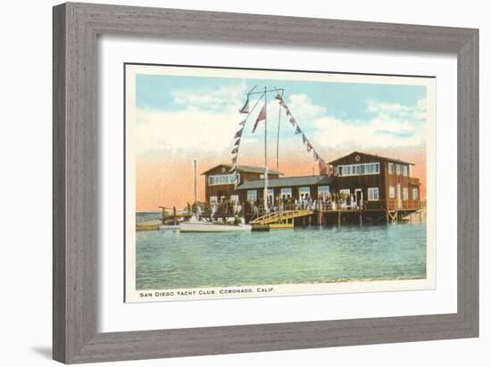 Yacht Club, Coronado, San Diego, California-null-Framed Art Print