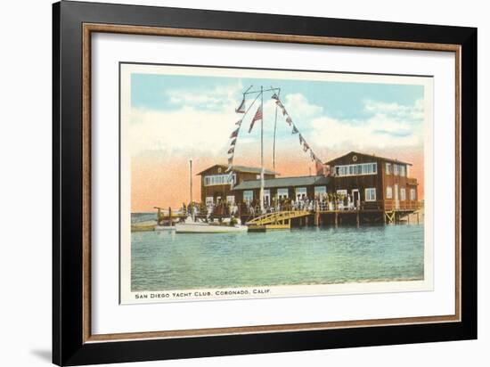Yacht Club, Coronado, San Diego, California-null-Framed Art Print