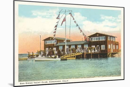Yacht Club, Coronado, San Diego, California-null-Mounted Art Print