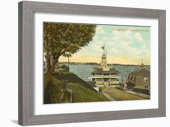 Yacht Club, Edgewood, Rhode Island-null-Framed Art Print