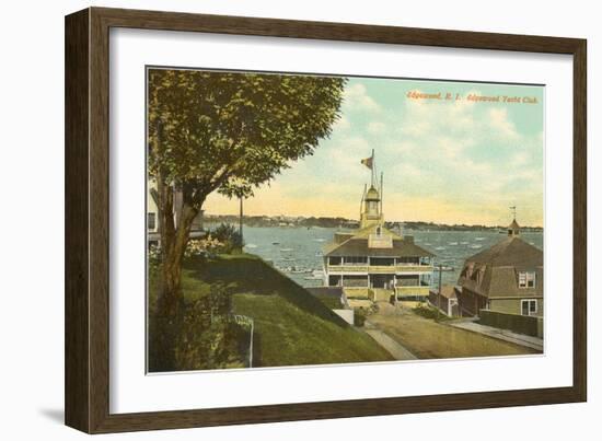 Yacht Club, Edgewood, Rhode Island-null-Framed Art Print