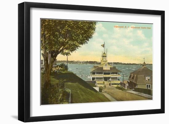 Yacht Club, Edgewood, Rhode Island-null-Framed Art Print