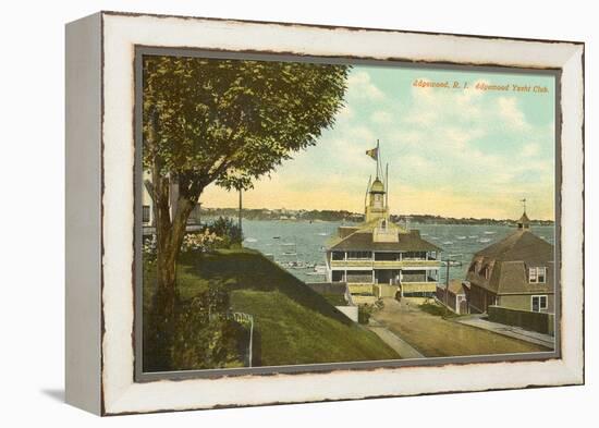 Yacht Club, Edgewood, Rhode Island-null-Framed Stretched Canvas