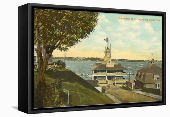 Yacht Club, Edgewood, Rhode Island-null-Framed Stretched Canvas