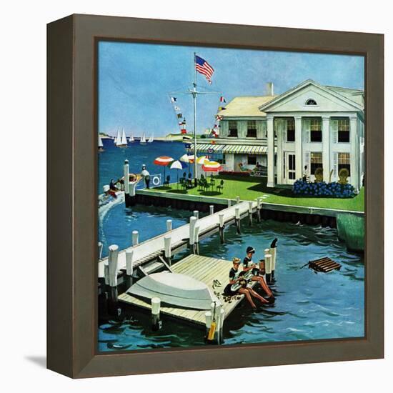 "Yacht Club," June 23, 1962-George Hughes-Framed Premier Image Canvas