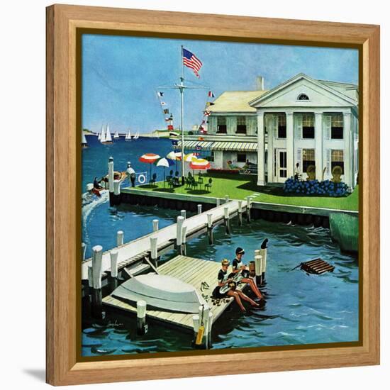"Yacht Club," June 23, 1962-George Hughes-Framed Premier Image Canvas