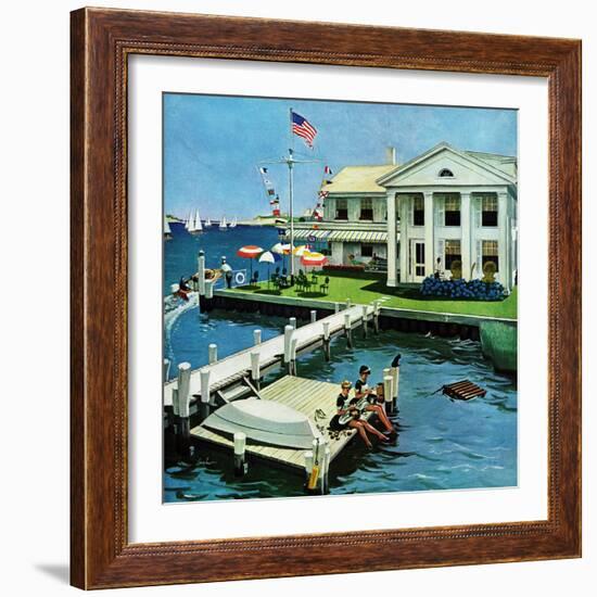 "Yacht Club," June 23, 1962-George Hughes-Framed Giclee Print