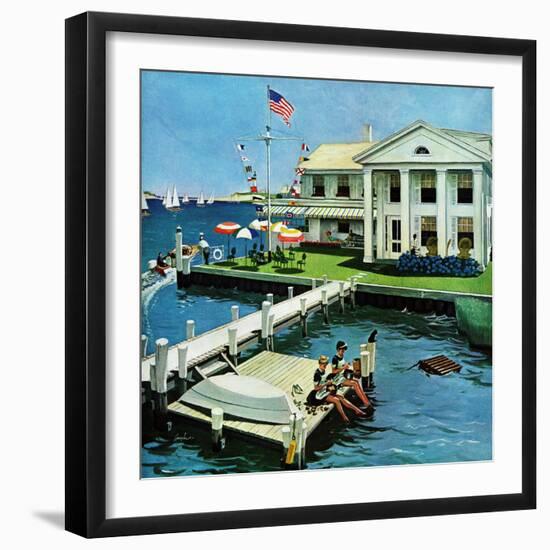 "Yacht Club," June 23, 1962-George Hughes-Framed Giclee Print