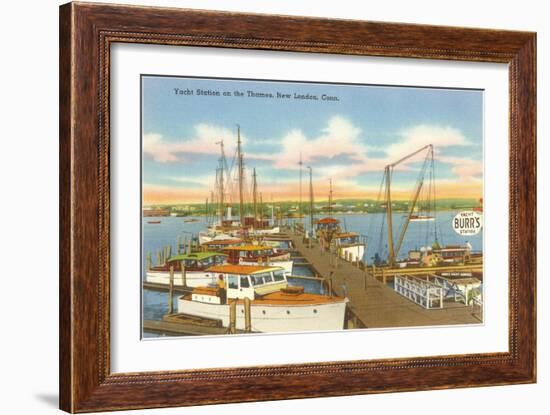 Yacht Club, New London, Connecticut-null-Framed Art Print