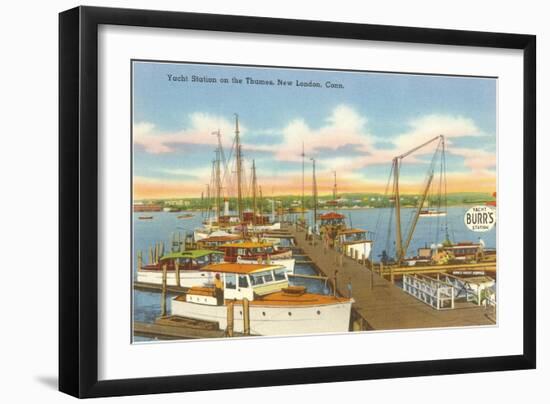 Yacht Club, New London, Connecticut-null-Framed Art Print