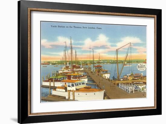 Yacht Club, New London, Connecticut-null-Framed Art Print