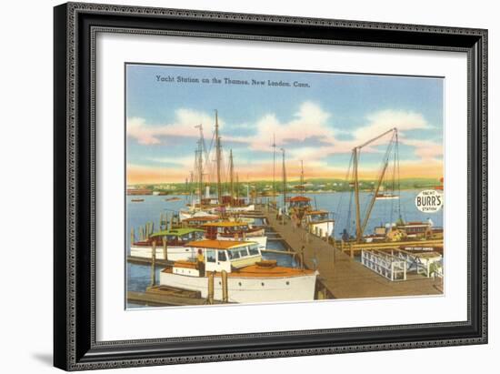 Yacht Club, New London, Connecticut-null-Framed Art Print
