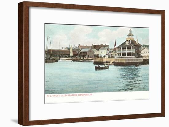 Yacht Club, Newport, Rhode Island-null-Framed Art Print