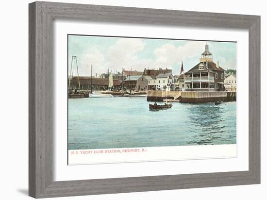 Yacht Club, Newport, Rhode Island-null-Framed Art Print