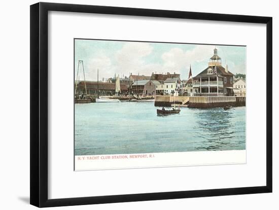 Yacht Club, Newport, Rhode Island-null-Framed Art Print