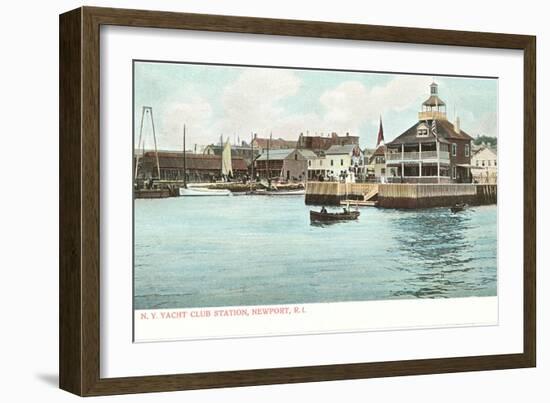 Yacht Club, Newport, Rhode Island-null-Framed Art Print