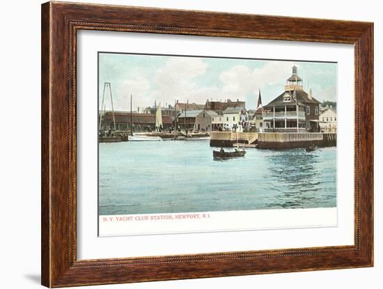 Yacht Club, Newport, Rhode Island-null-Framed Art Print
