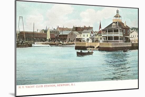 Yacht Club, Newport, Rhode Island-null-Mounted Art Print