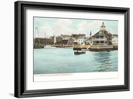 Yacht Club, Newport, Rhode Island-null-Framed Art Print