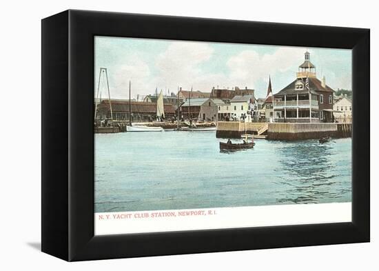 Yacht Club, Newport, Rhode Island-null-Framed Stretched Canvas