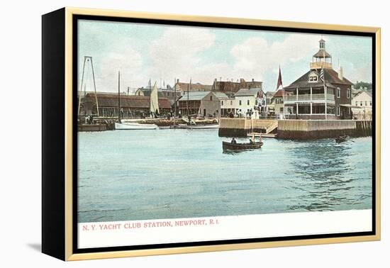 Yacht Club, Newport, Rhode Island-null-Framed Stretched Canvas