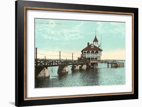 Yacht Club, Pawtuxet, Rhode Island-null-Framed Art Print