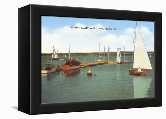 Yacht Club, Peoria, Illinois-null-Framed Stretched Canvas