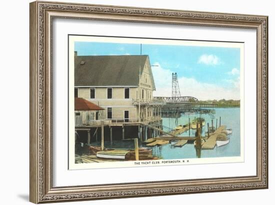 Yacht Club, Portsmouth, New Hampshire-null-Framed Premium Giclee Print