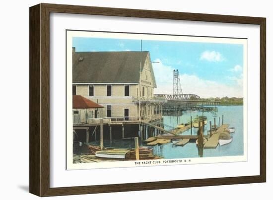 Yacht Club, Portsmouth, New Hampshire-null-Framed Premium Giclee Print