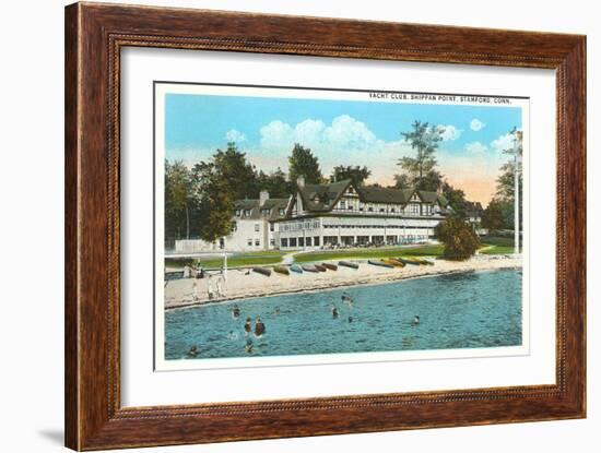 Yacht Club, Stamford, Connecticut-null-Framed Art Print