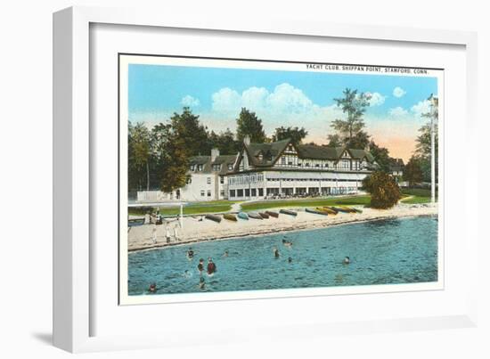 Yacht Club, Stamford, Connecticut-null-Framed Art Print