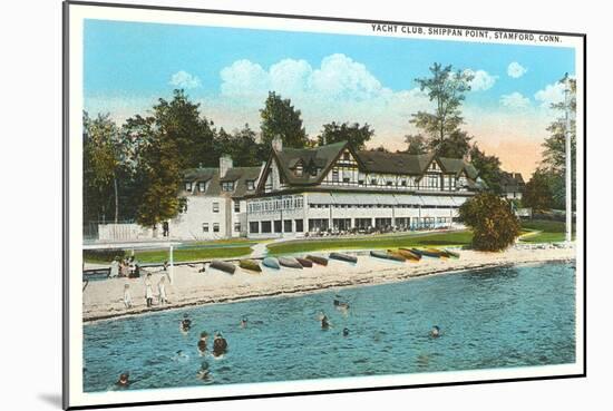 Yacht Club, Stamford, Connecticut-null-Mounted Art Print