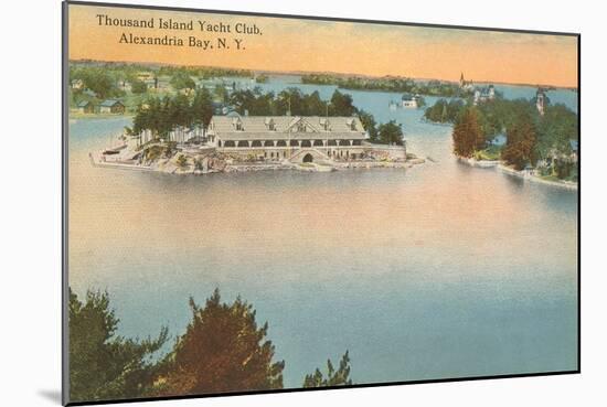 Yacht Club, Thousand Islands, New York-null-Mounted Art Print