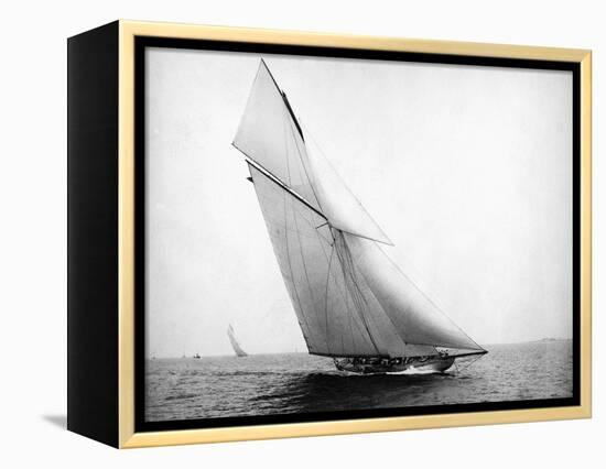 Yacht Columbia Sailing-Bettmann-Framed Premier Image Canvas